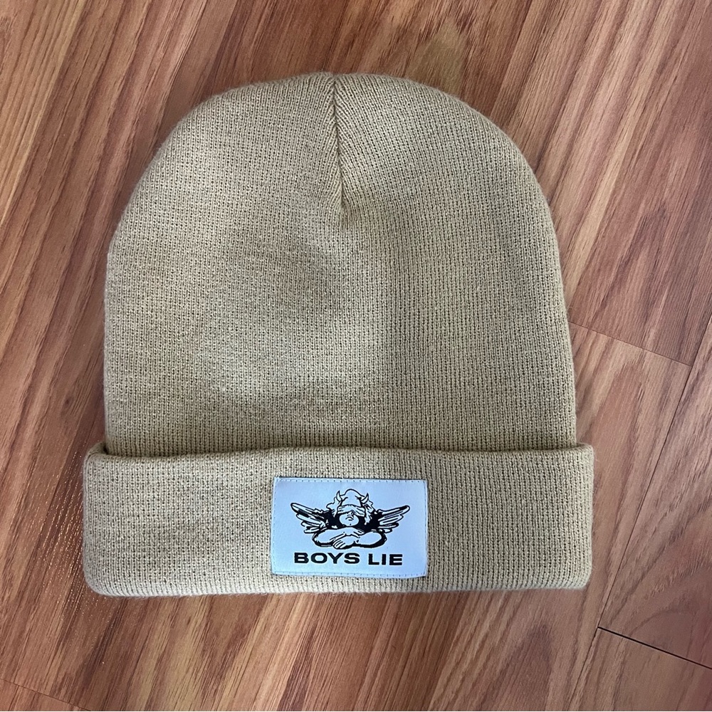 Boys Lie Tan Beanie - Picture 2 of 2